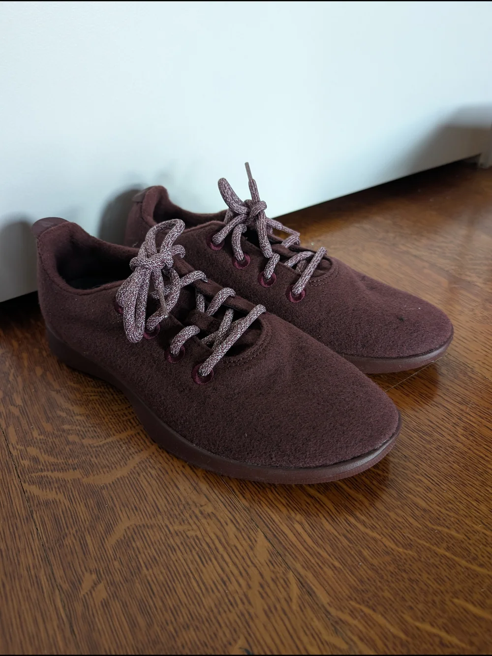 Allbirds Men's Wool Sneakers in Maroon New In Box Mens Size 9